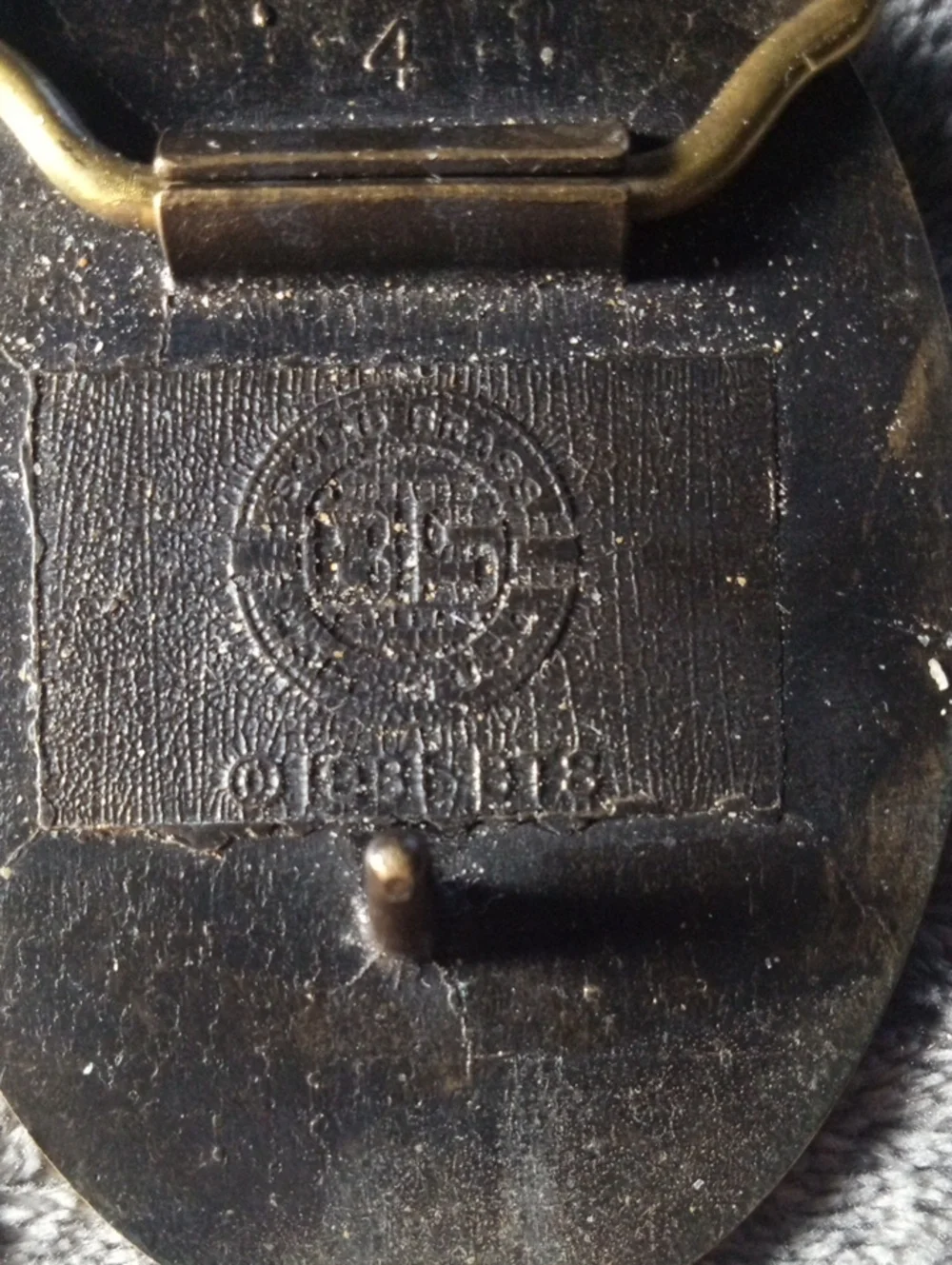 Solid Brass Belt Buckle Featuring Burlington Northern locomotive #2072